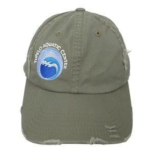 District Tupelo Aquatic Center Distressed Adjustable Tuck Strap Cap Trucker Hat